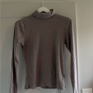 Old Navy Brown Fitted Long Sleeve Tee